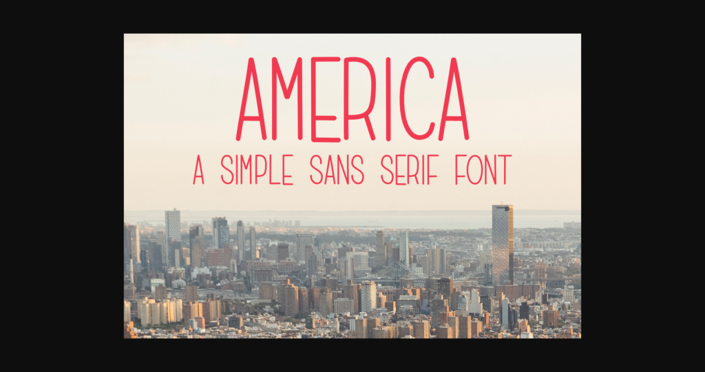 America Font Poster 3