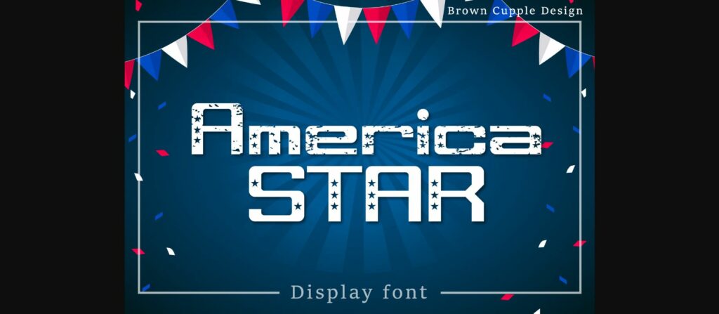 America Star Font Poster 3