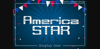 America Star Font Poster 1