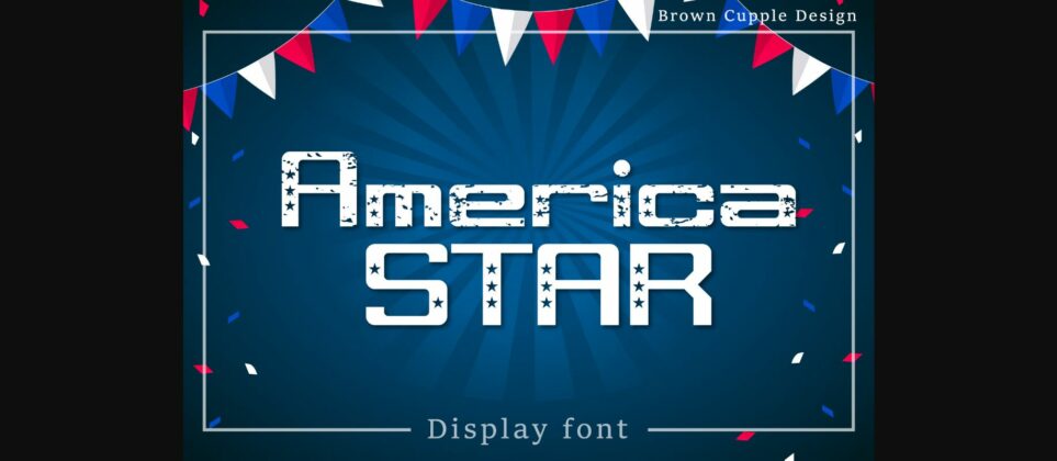 America Star Font Poster 1