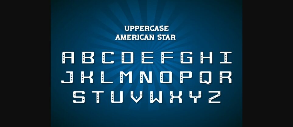 America Star Font Poster 4