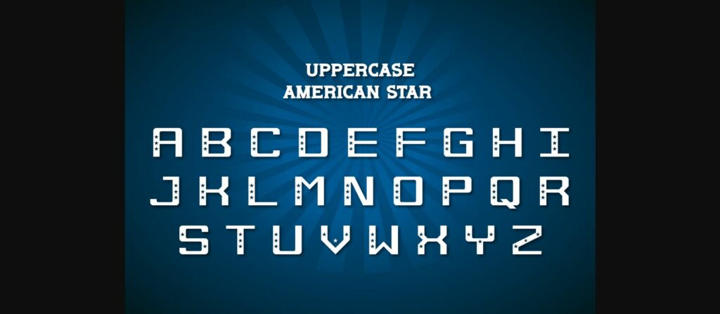 America Star Font Poster 2