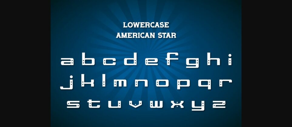 America Star Font Poster 5