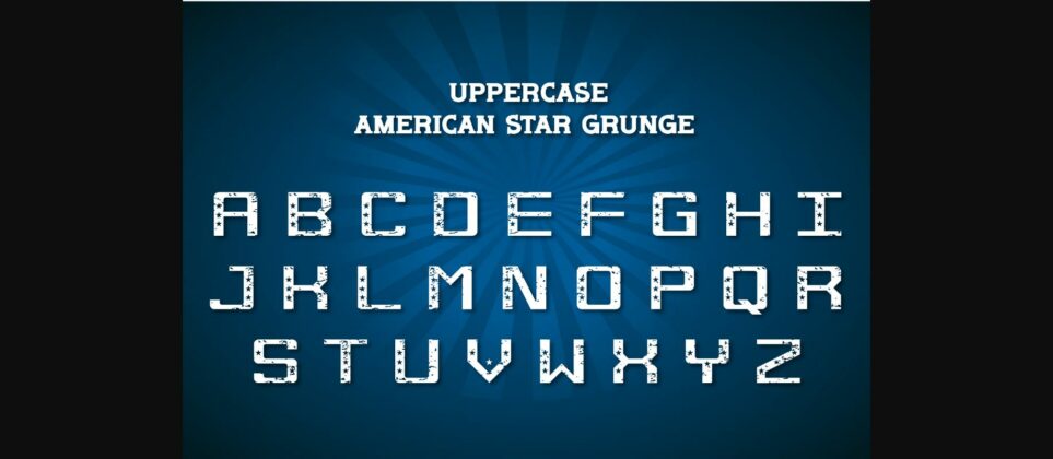 America Star Font Poster 7