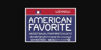 American Favorite Font Poster 1