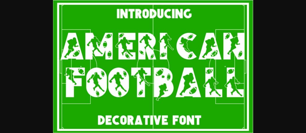 American Football Font Poster 3