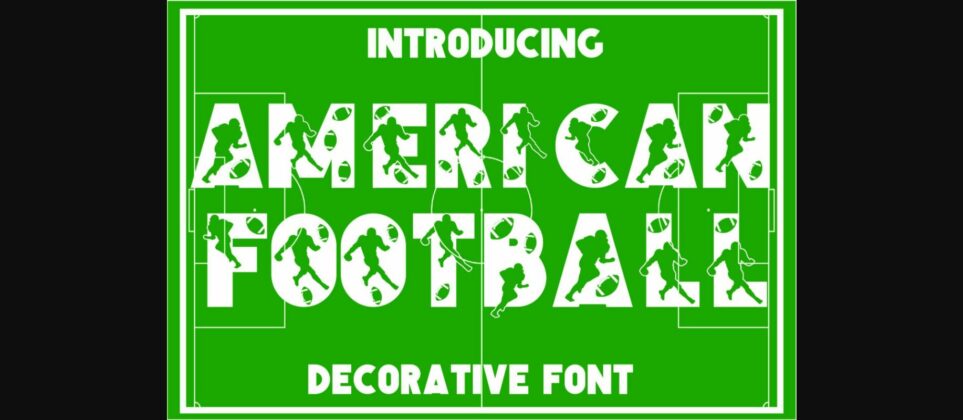 American Football Font Poster 1