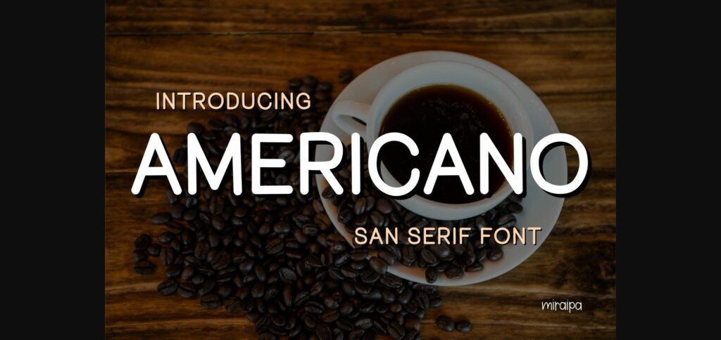 Americano Font Poster 3