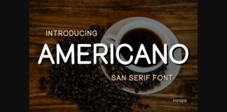 Americano Font Poster 1