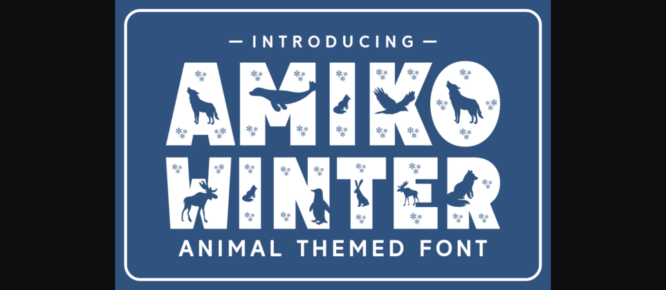 Amiko Winter Font Poster 3