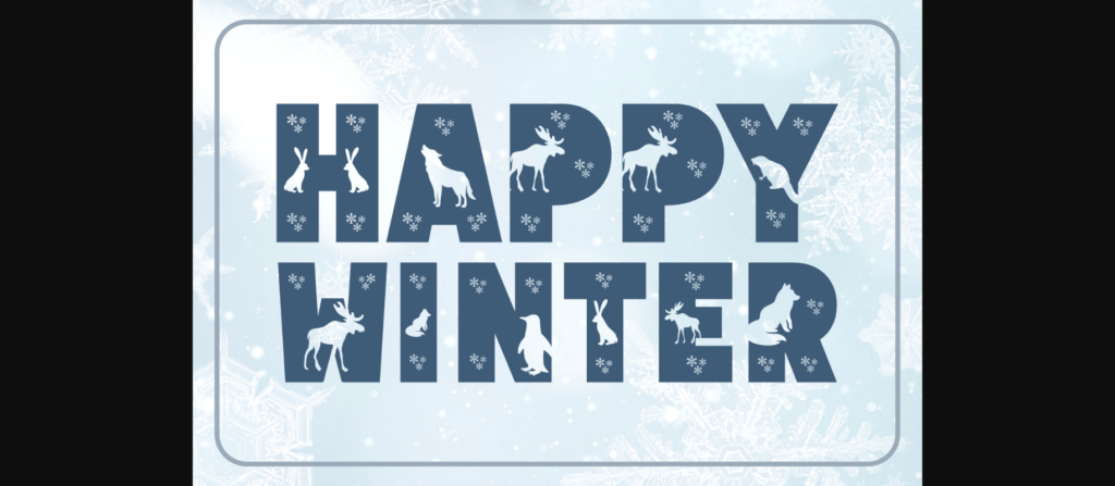 Amiko Winter Font Poster 6