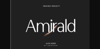 Amirald Font Poster 1