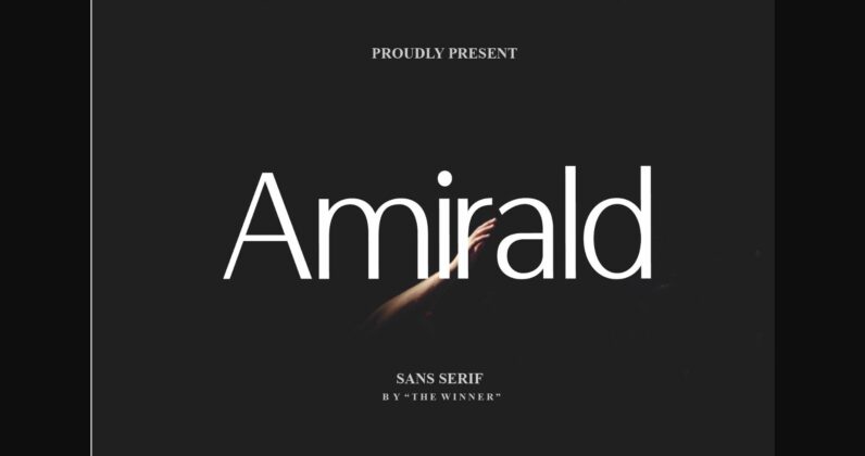 Amirald Font Poster 1