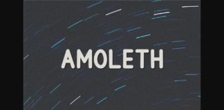 Amoleth Font Poster 1