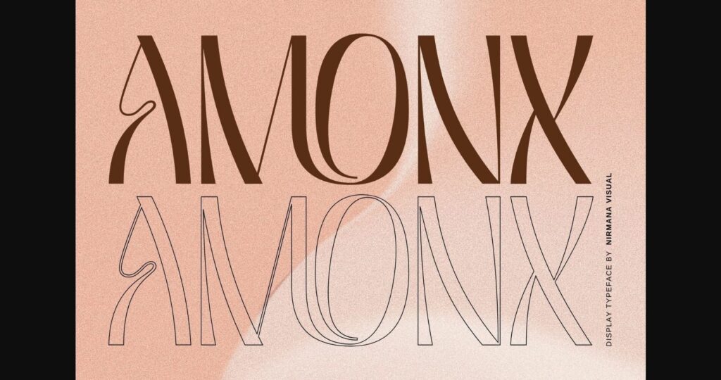 Amonx Font Poster 1