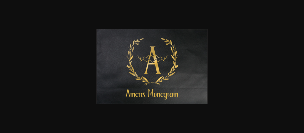 Amores Monogram Font Poster 3