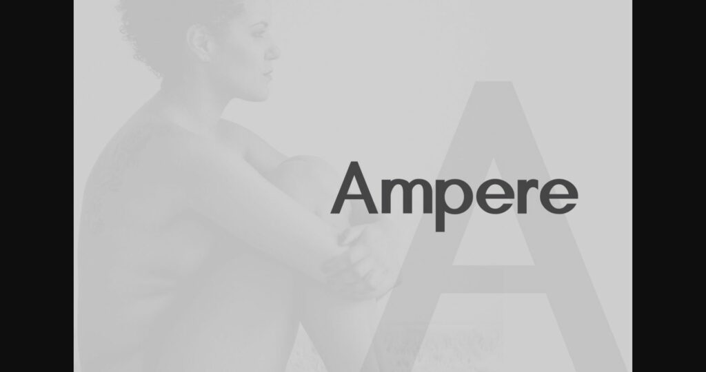 Ampere Font Poster 3