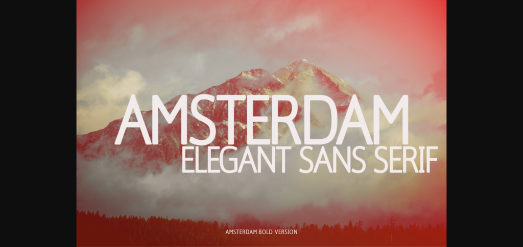 Amsterdam Bold Font Poster 3