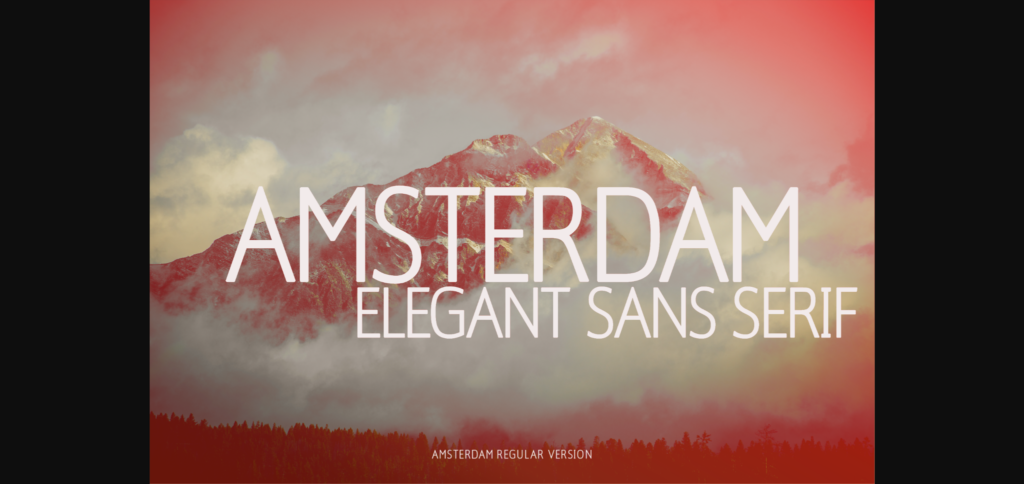 Amsterdam Font Poster 3