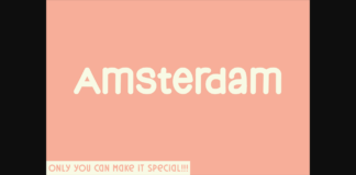 Amsterdam Font Poster 1