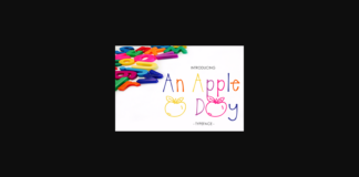 An Apple a Day Font Poster 1