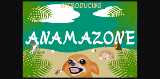 Anamazone Font Poster 1