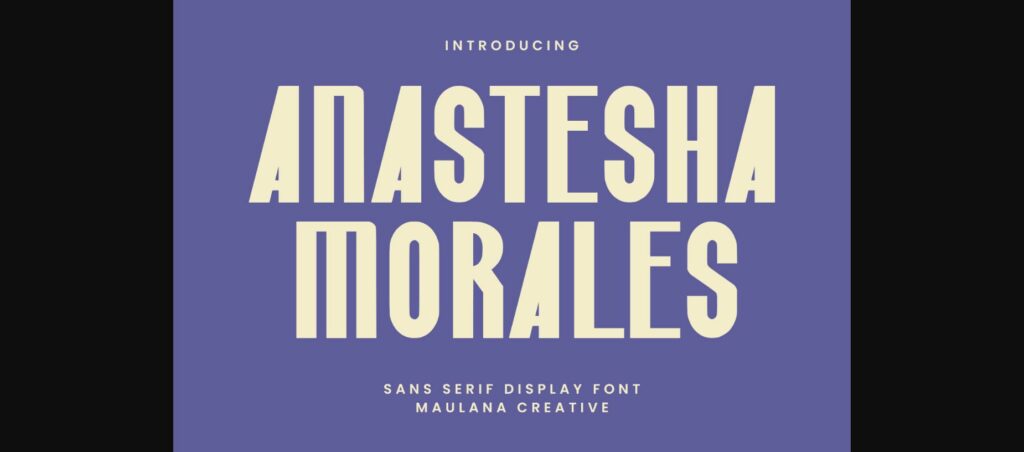 Anastesha Morales Font Poster 3