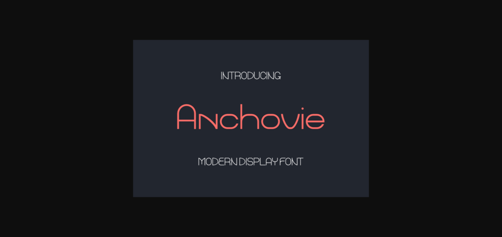 Anchovie Font Poster 3