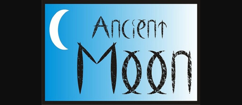 Ancient Moon Font Poster 1