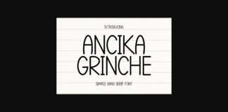 Ancika Grinche Font Poster 1