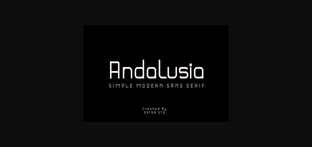 Andalusia Font Poster 3