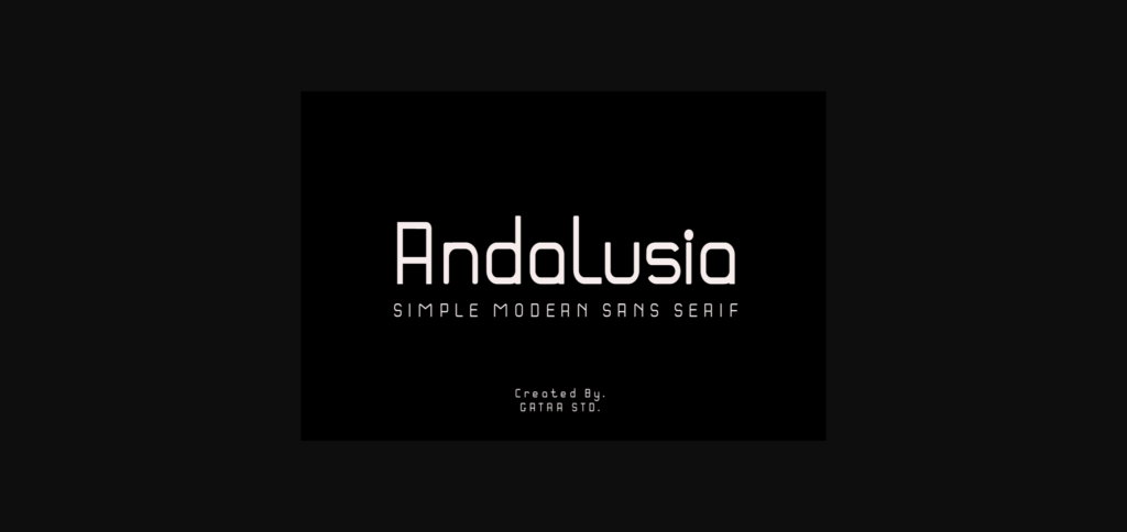 Andalusia Font Poster 1