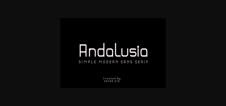 Andalusia Font Poster 1