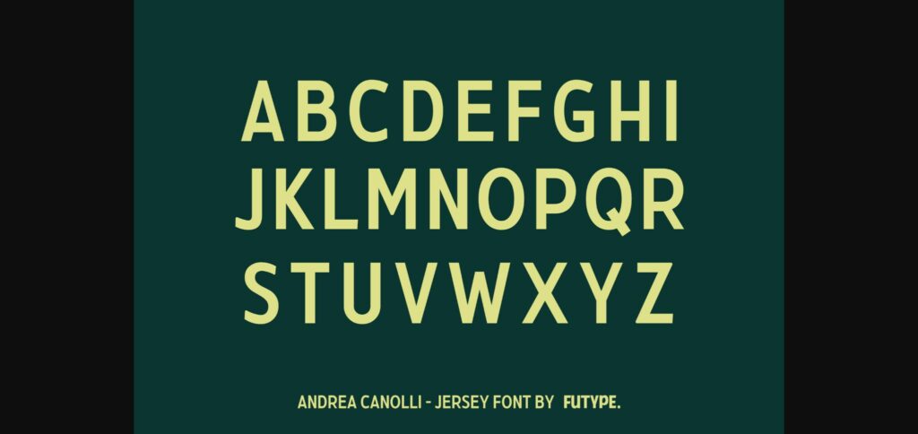 Andrea Canolli Font Poster 4