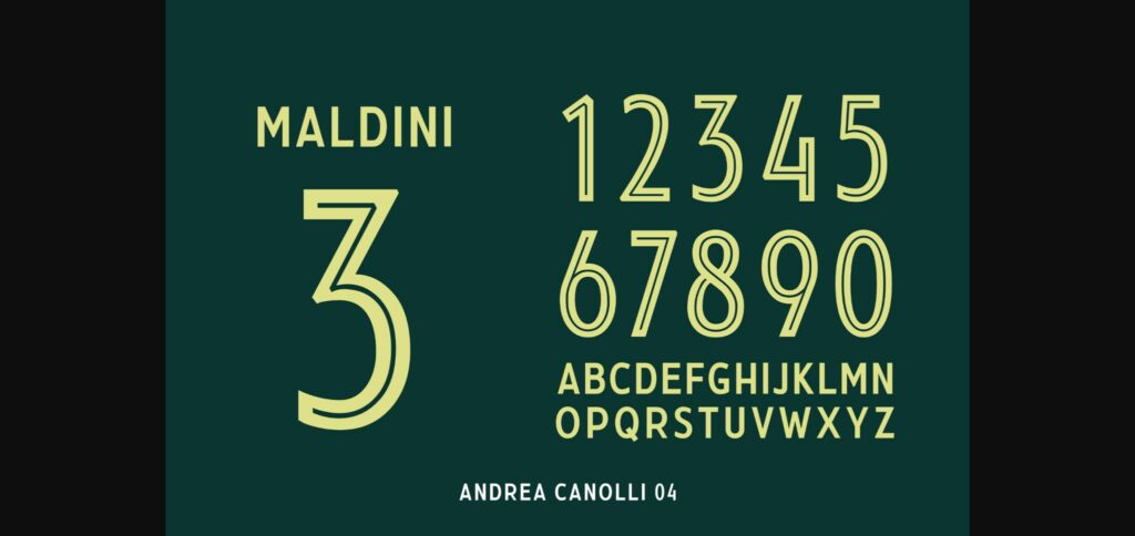 Andrea Canolli Font Poster 8