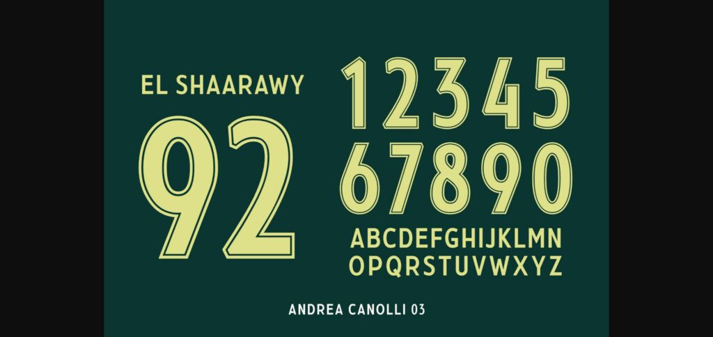 Andrea Canolli Font Poster 7