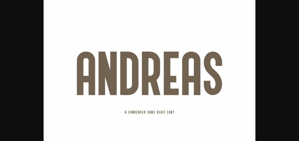 Andreas Font Poster 3