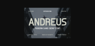 Andreus Font Poster 1