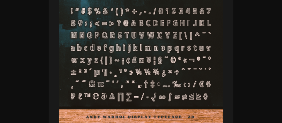 Andy Warhol Font Poster 4