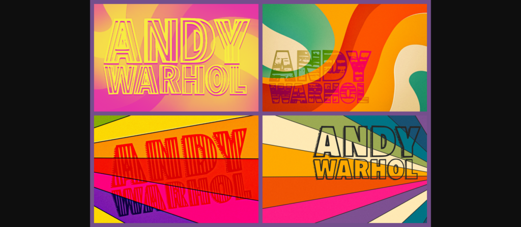 Andy Warhol Font Poster 8