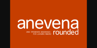 Anevena Rounded Font Poster 1