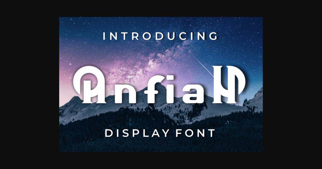 Anfiah Font Poster 1