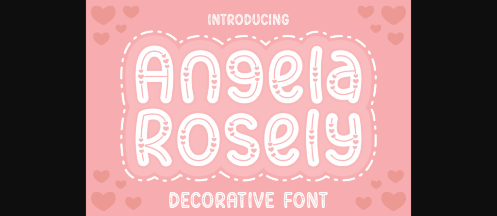 Angela Rosely Font Poster 3