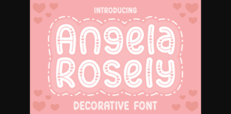 Angela Rosely Font Poster 1