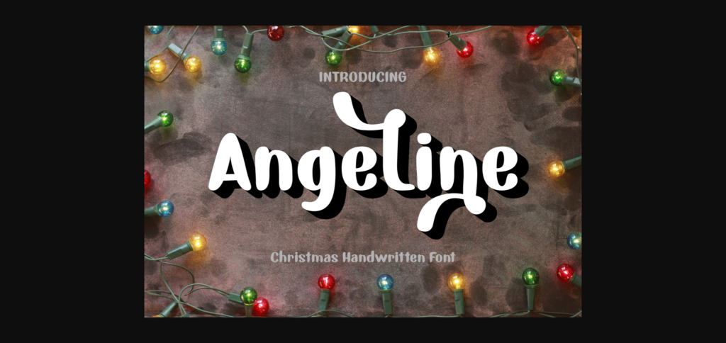 Angeline Font Poster 3