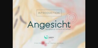 Angesicht Font Poster 1