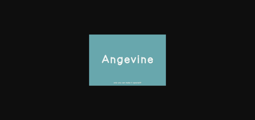 Angevine Font Poster 3