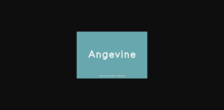 Angevine Font Poster 1