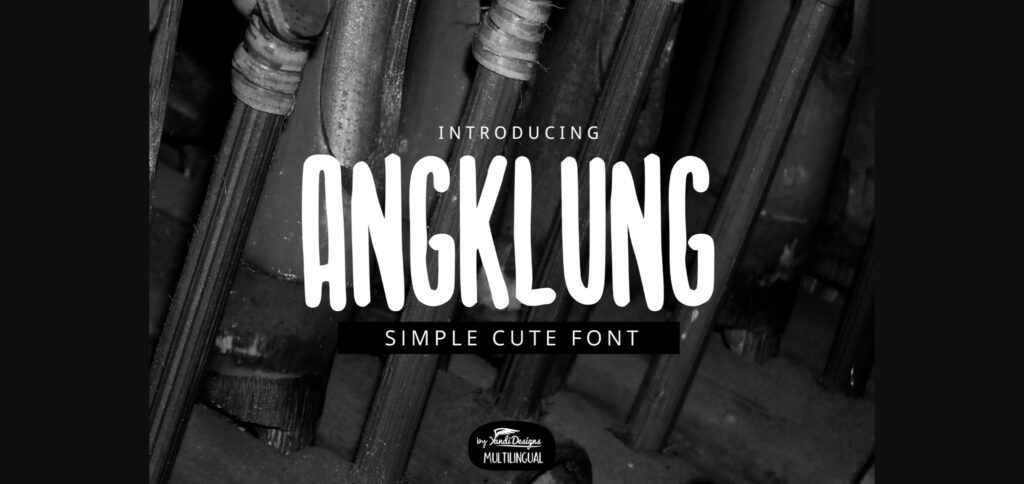 Angklung Font Poster 3