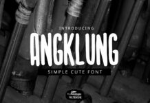 Angklung Font Poster 1